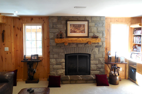 Walkout Basement with Fireplace