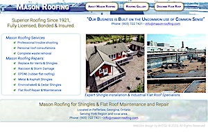 Mason Roofing Website