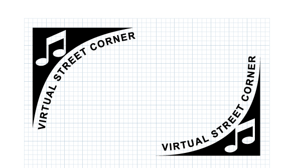 Virtual Street Corner Music Logo